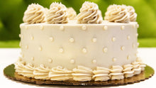 Load image into Gallery viewer, custom vegan vanilla cake spiral diner arlington denton fort worth
